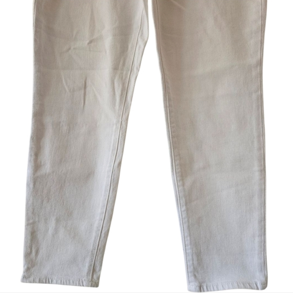 1 OLD NAVY O.G STRAIGHT HIGH RISE WHITE JEANS PETITE SIZE 4P - Picture 6 of 6